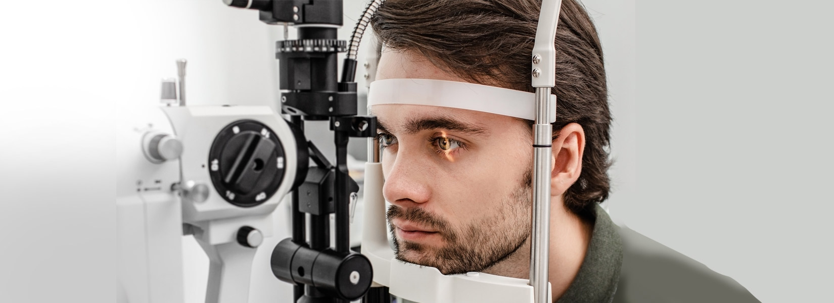 young man during eye exam in Flower Mound